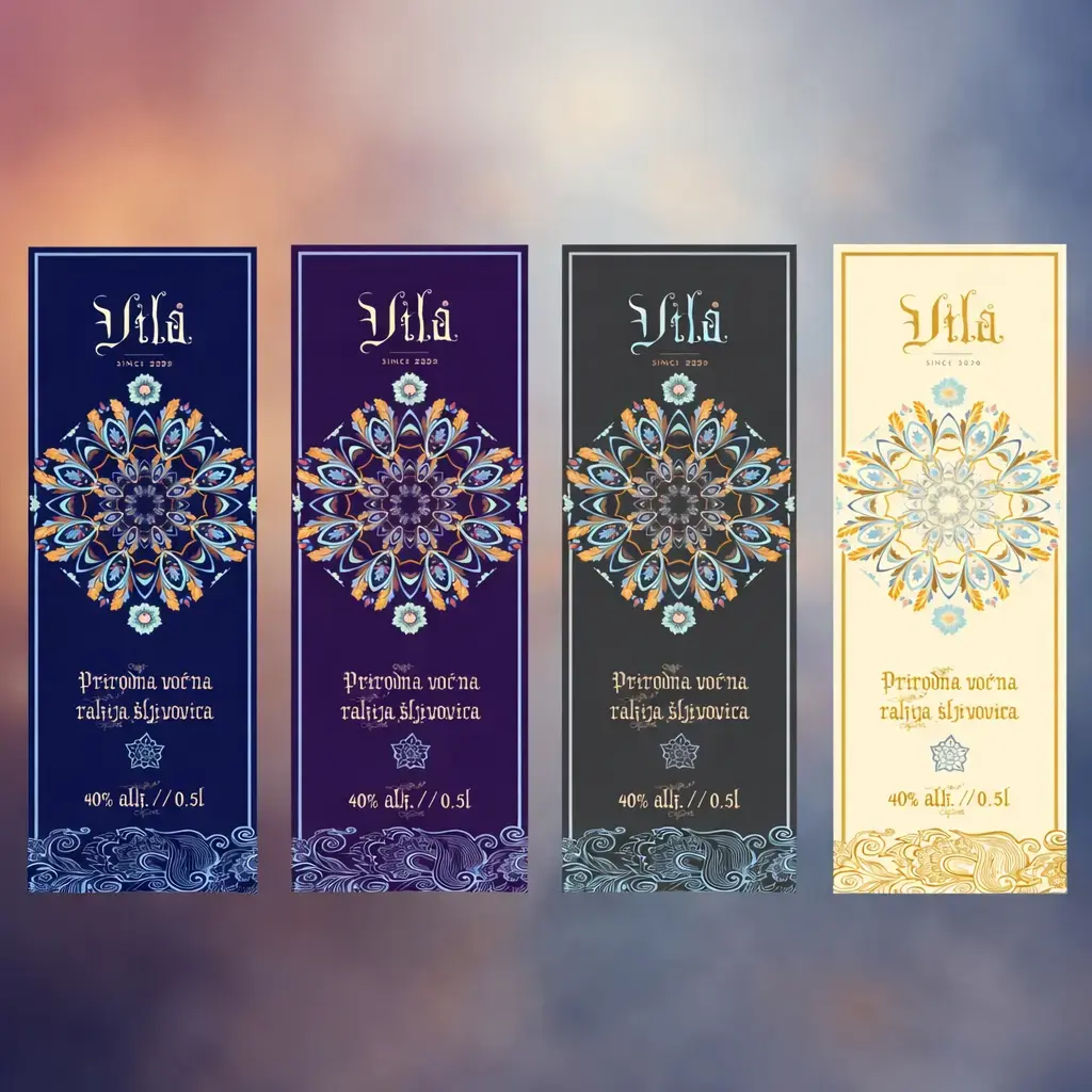 Štampa etiketa za rakiju Vila