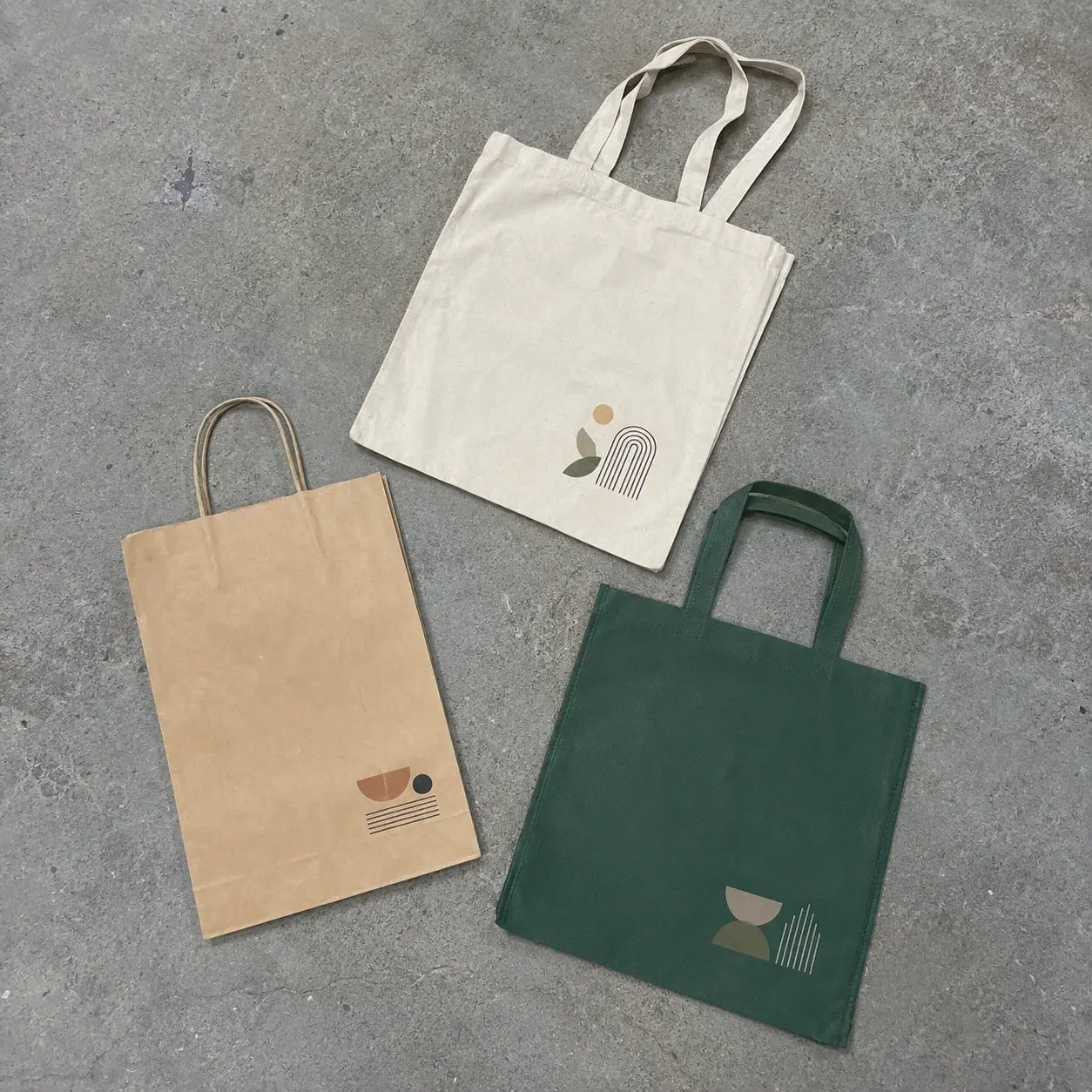 Tri vrste promo kesa, pamuk, papir i non-woven